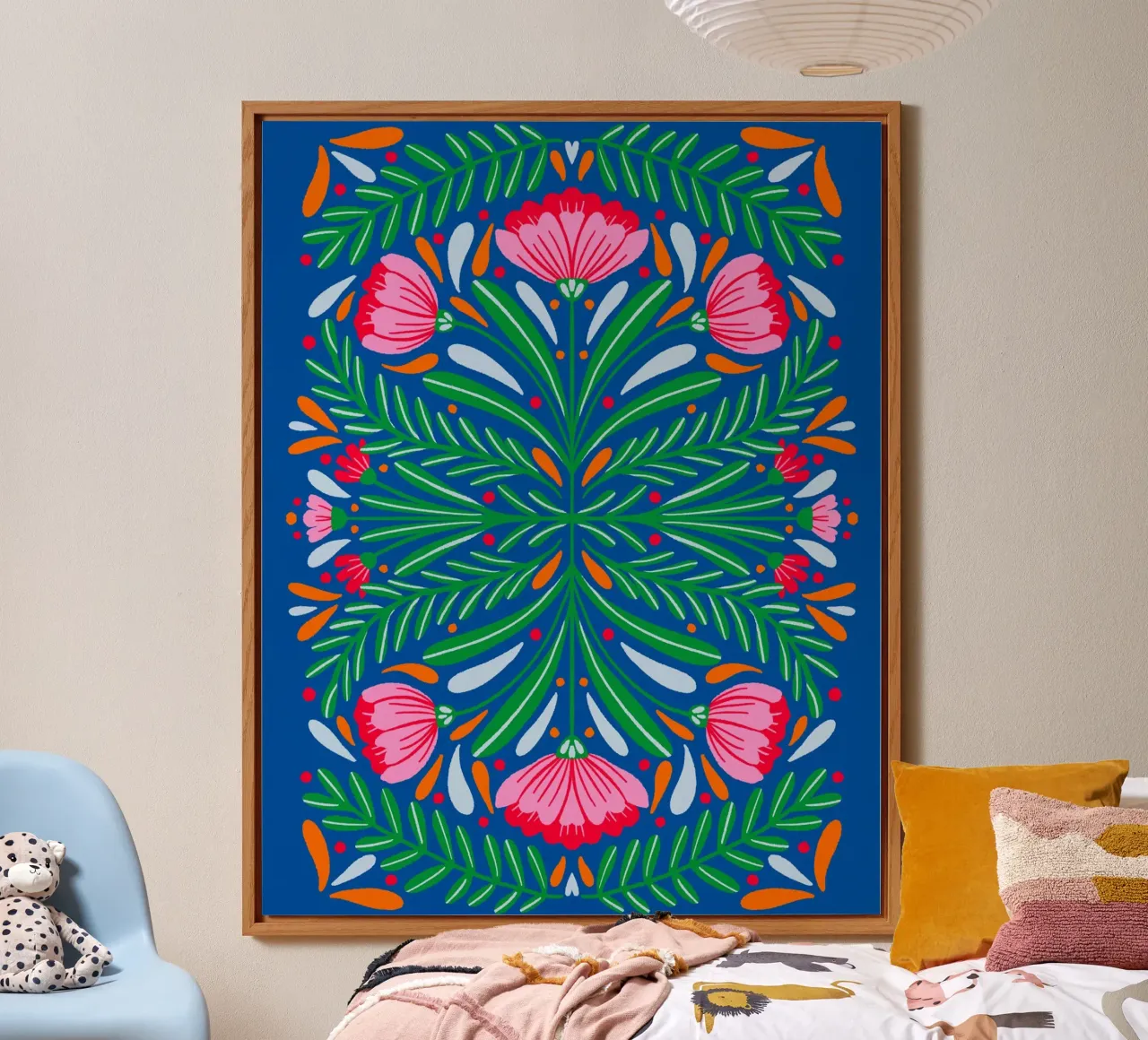 Fiori simmetrici e audaci alluminio dibond da Wackapacka
