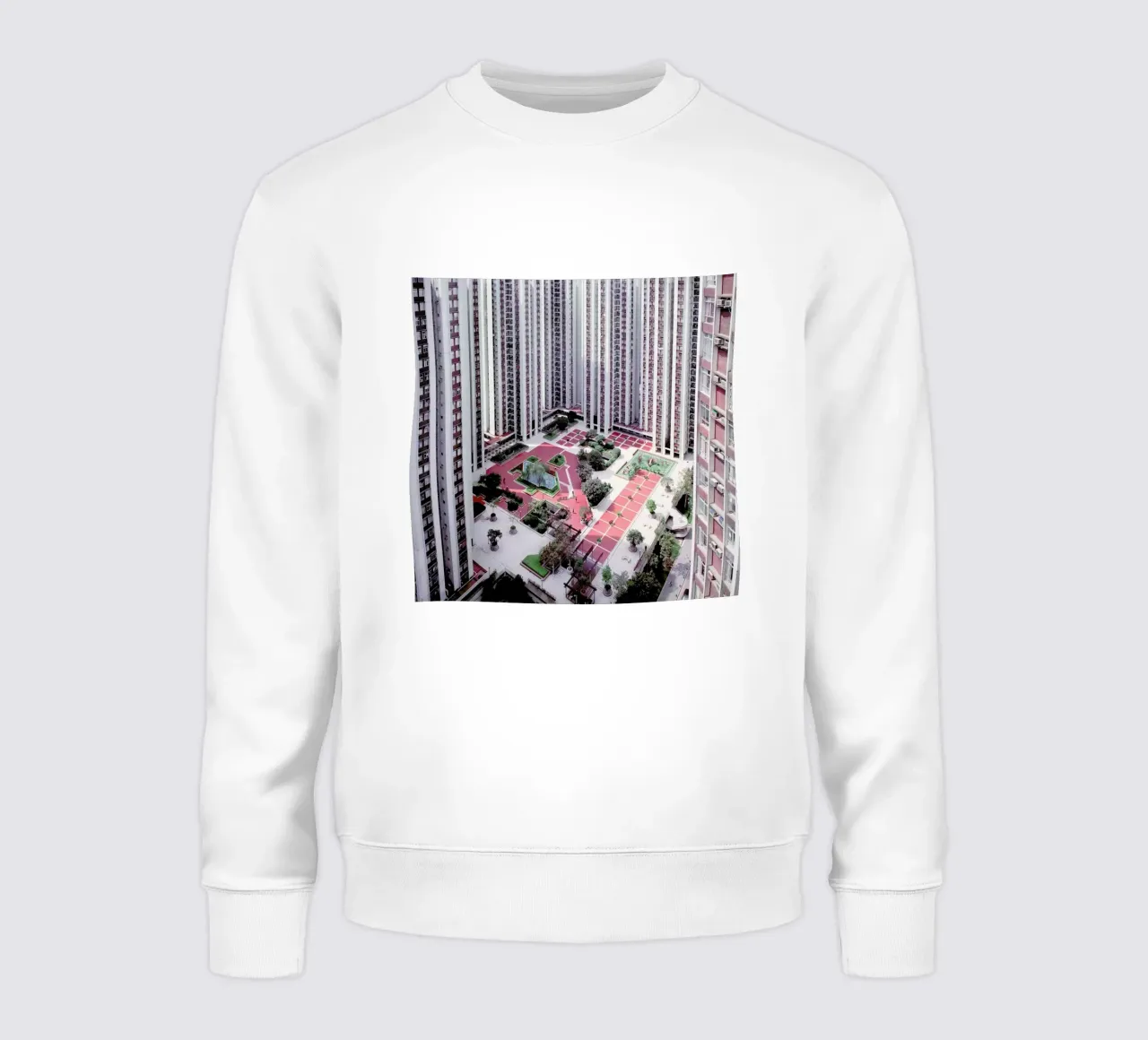 Hong Kong Buildings Courtyard sudadera de Julian Wolkenstein