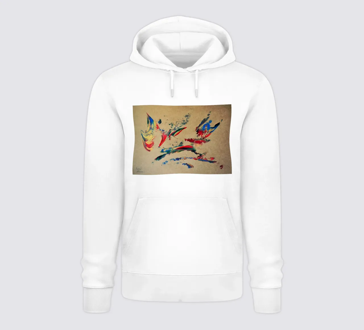 NATURAL STYLE 27 felpa con cappuccio da Thierry Vobmann Abstract painting
