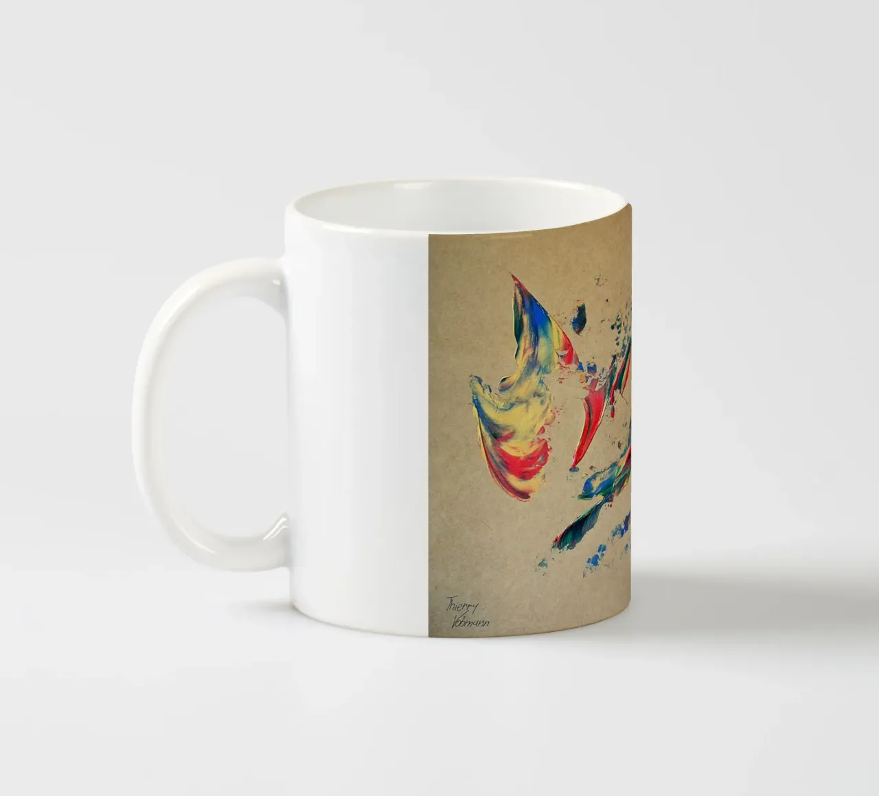 NATURAL STYLE 27 tazza in ceramica da Thierry Vobmann Abstract painting