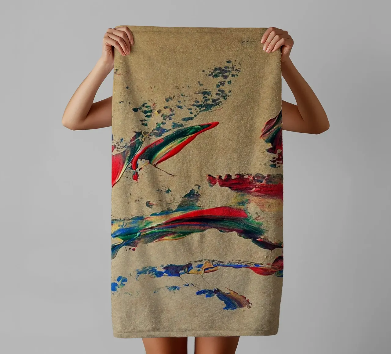 NATURAL STYLE 27 asciugamano da bagno da Thierry Vobmann Abstract painting