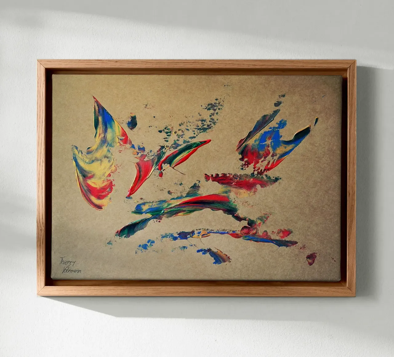 NATURAL STYLE 27 tela con Cornice a cassetta da Thierry Vobmann Abstract painting
