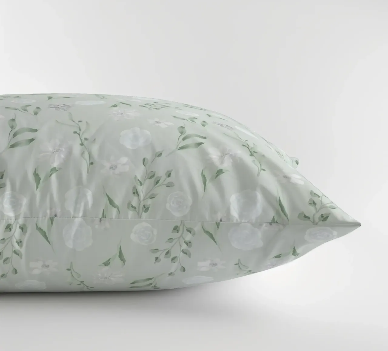 Elegante floreale verde menta cuscino da ComfyCouture