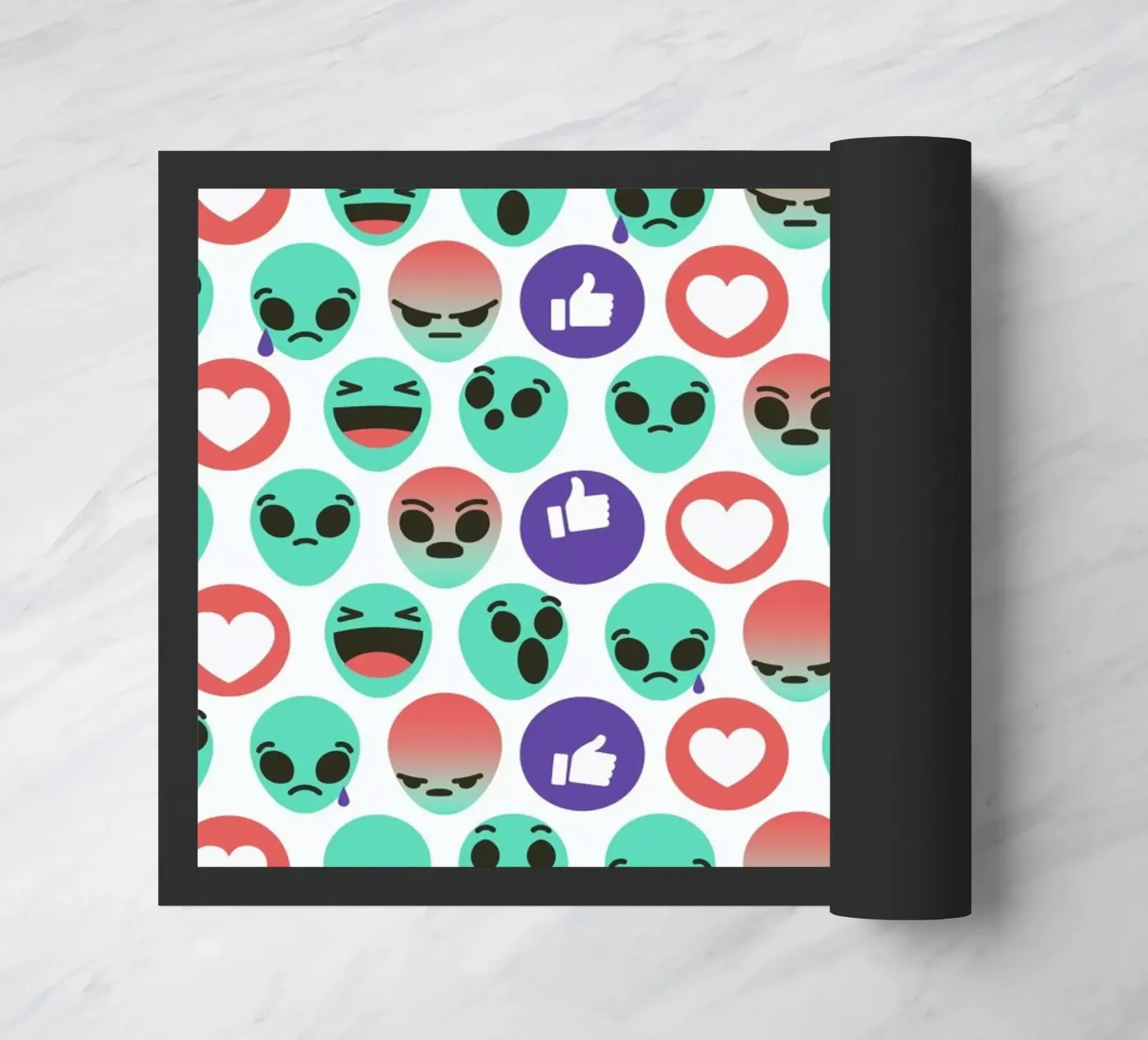 Alien Reactions doormat by Chobopop