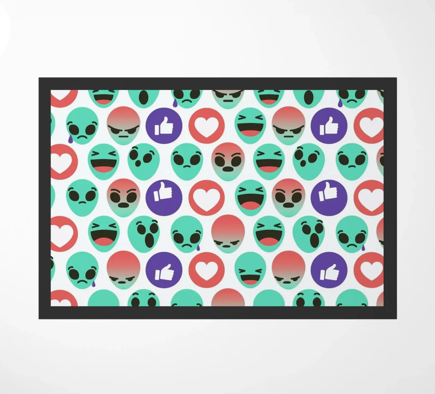 Alien Reactions doormat by Chobopop