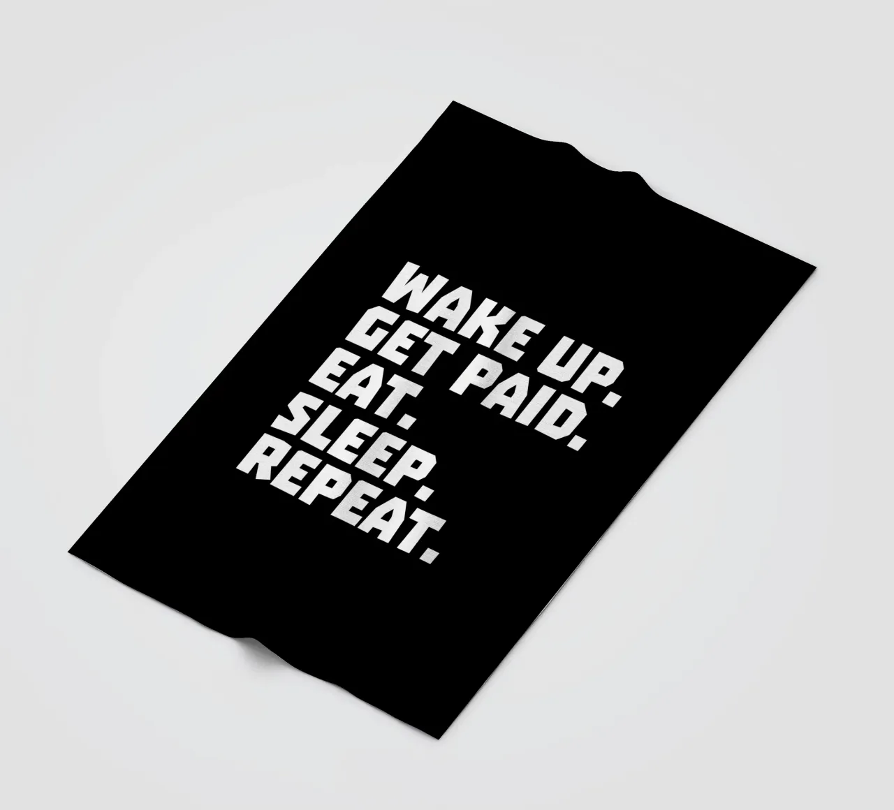 Wake up get paid eat sleep repeat coperta in pile da happieeagle
