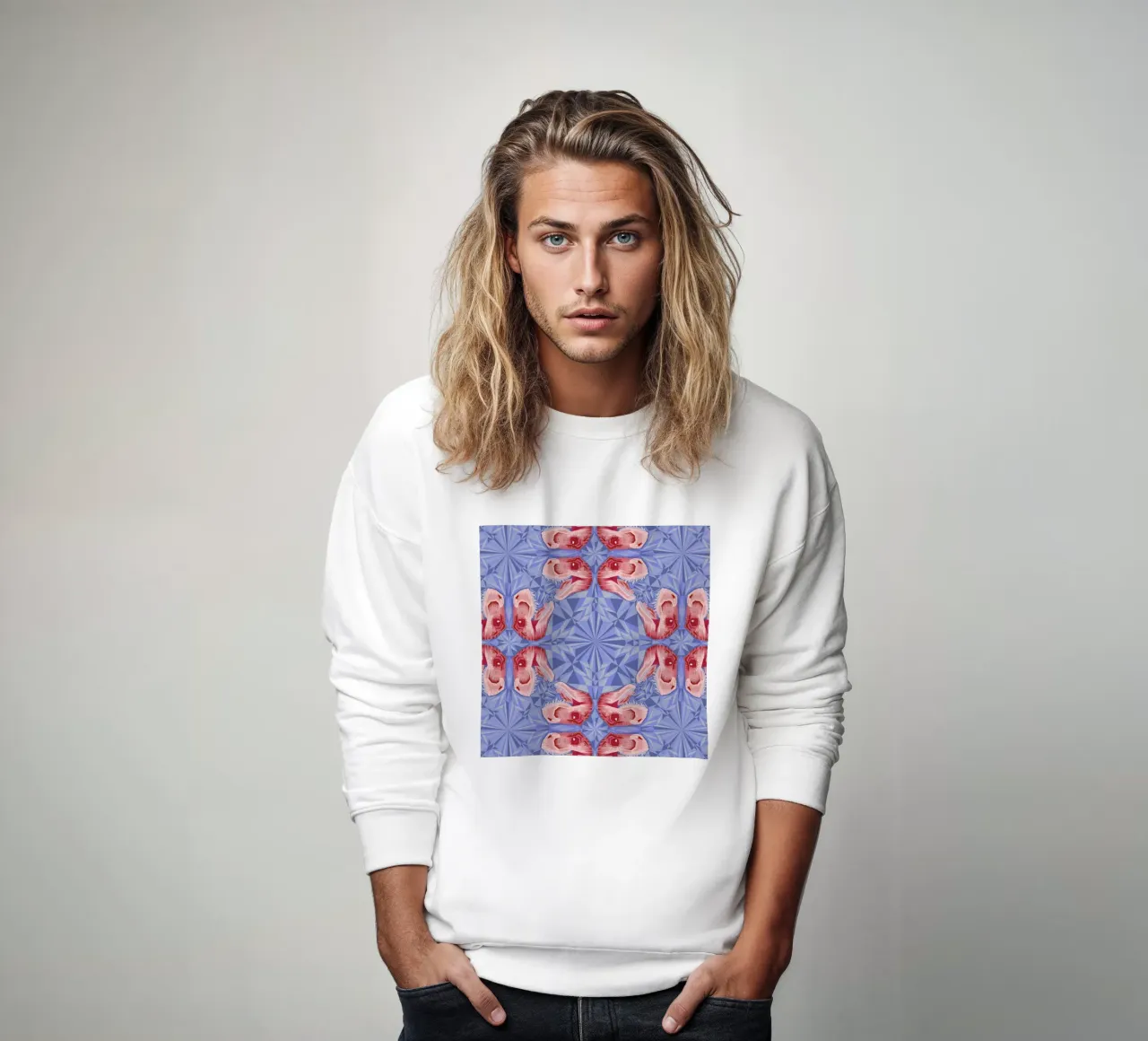Trex Serenity Quartzrose sweatshirt by Chobopop