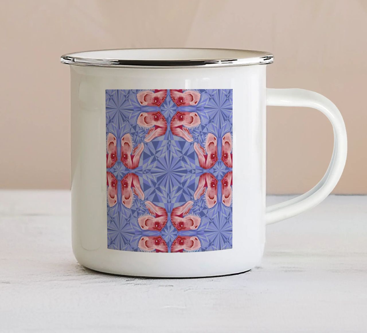Trex Serenity Quartzrose tazza in smalto da Chobopop