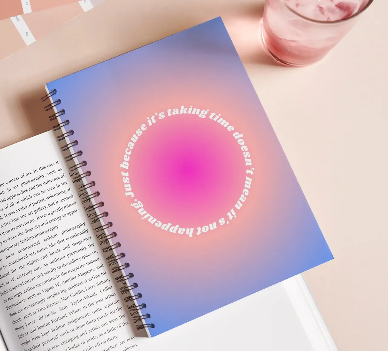 Just because it's taking doesn't mean quote spiral notebook by Paigaam Studio