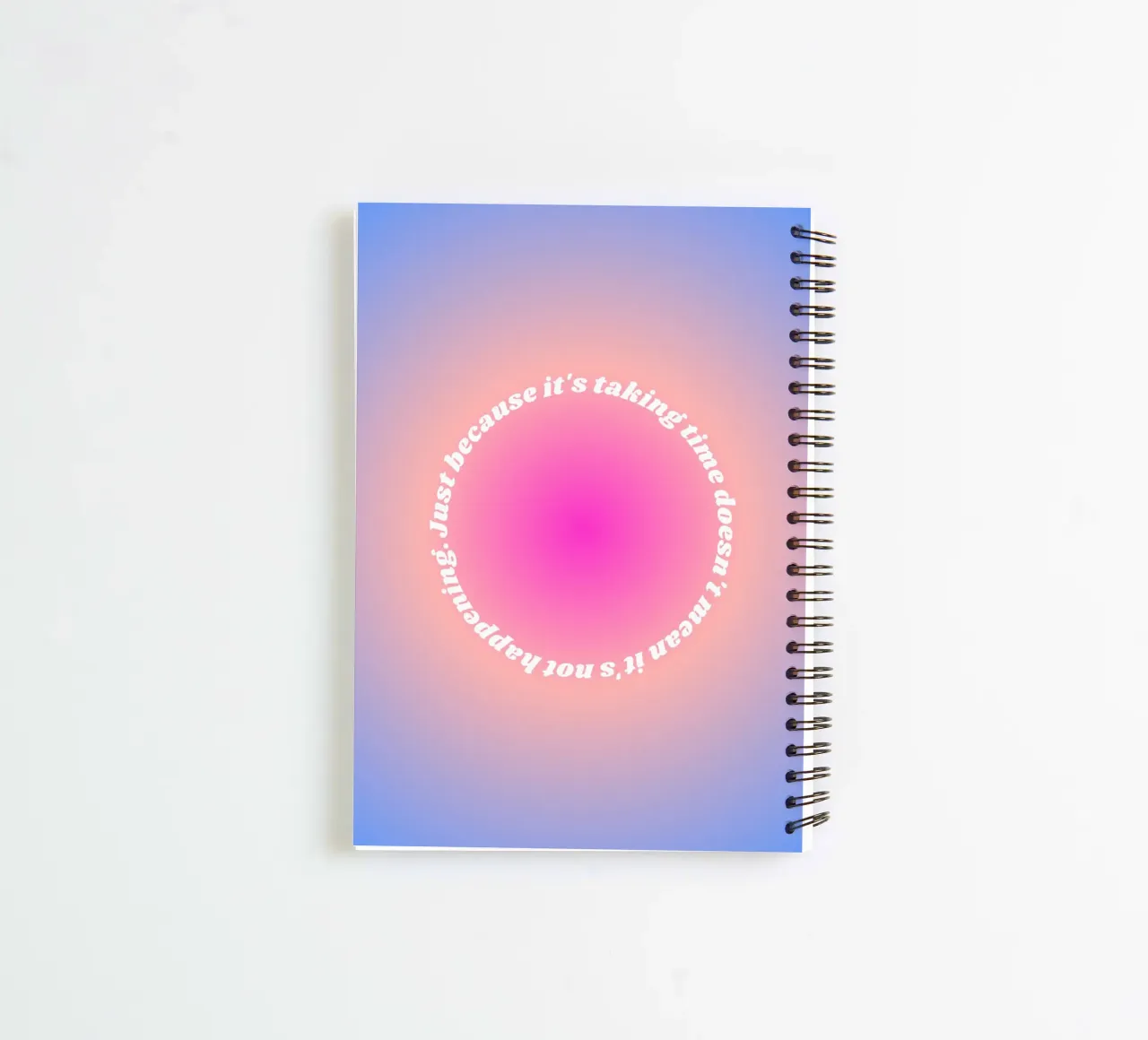 Just because it's taking doesn't mean quote spiral notebook by Paigaam Studio