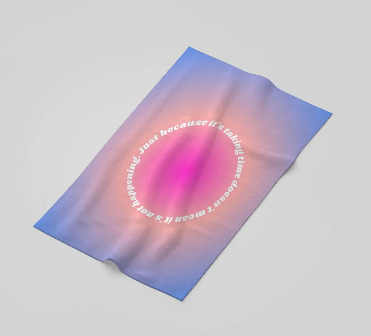 Just because it's taking doesn't mean quote beach towel by Paigaam Studio