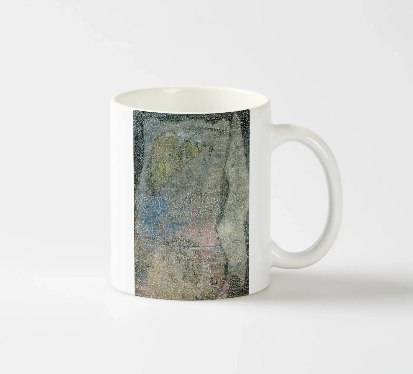 Chirographum 02 ceramic mug by József Gábos