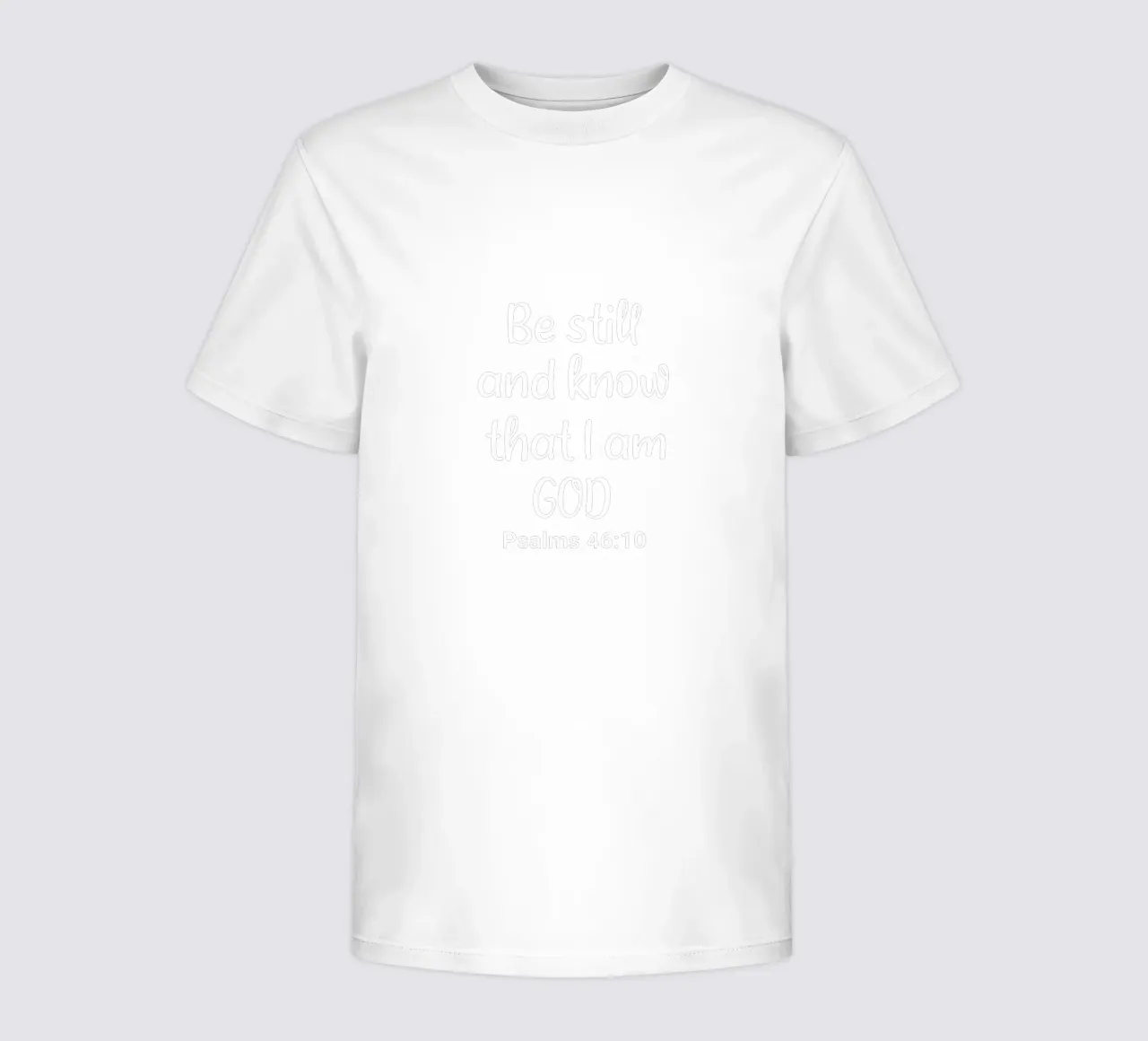 Be still and know that I am God Psalms 46 10 kids t-shirt by happieeagle