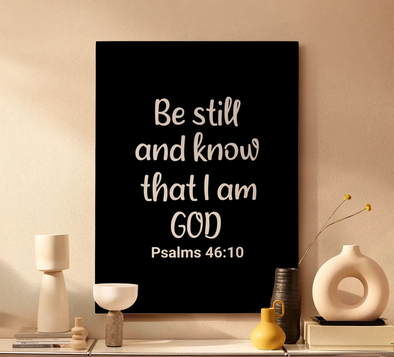 Be still and know that I am God Psalms 46 10 alluminio dibond da happieeagle