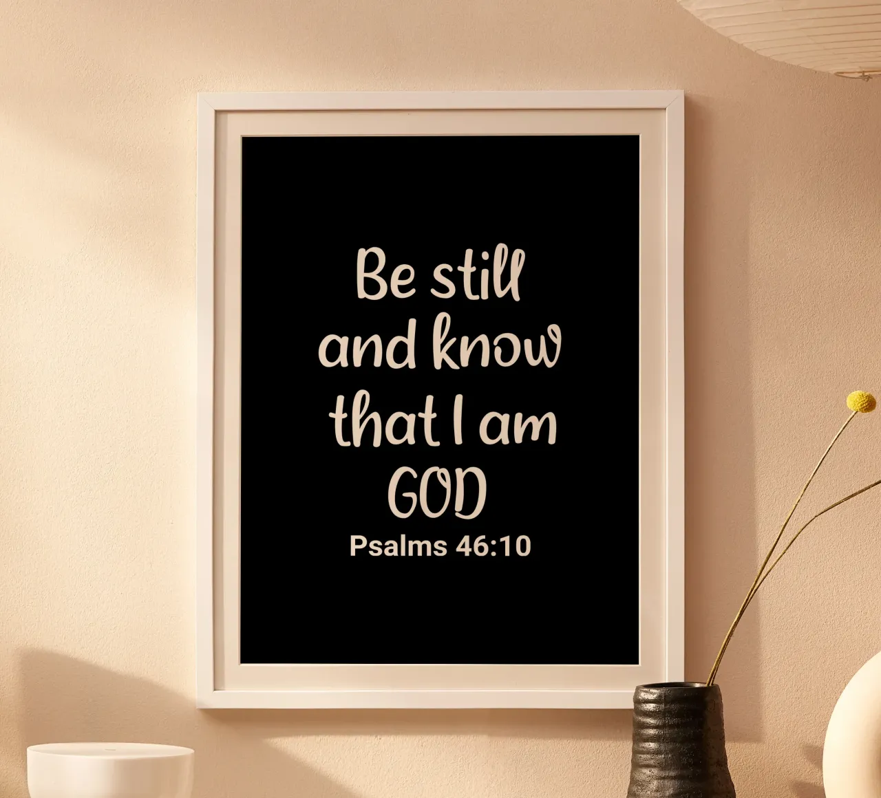Be still and know that I am God Psalms 46 10 carta hahnemühle da happieeagle