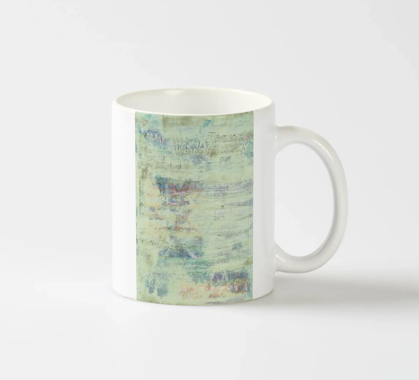 Transcriptions 08 ceramic mug by József Gábos