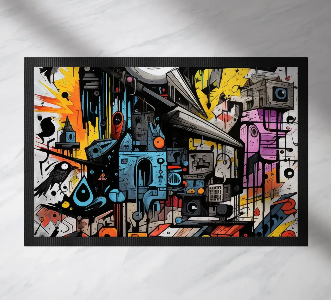 graffiti animals doormat by Art Digital Visuel