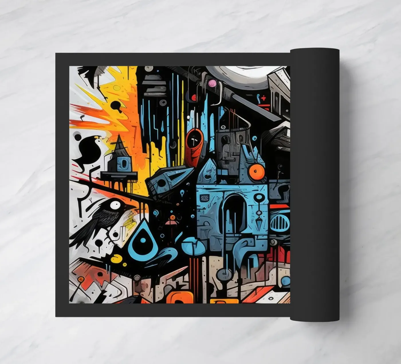 graffiti animals doormat by Art Digital Visuel