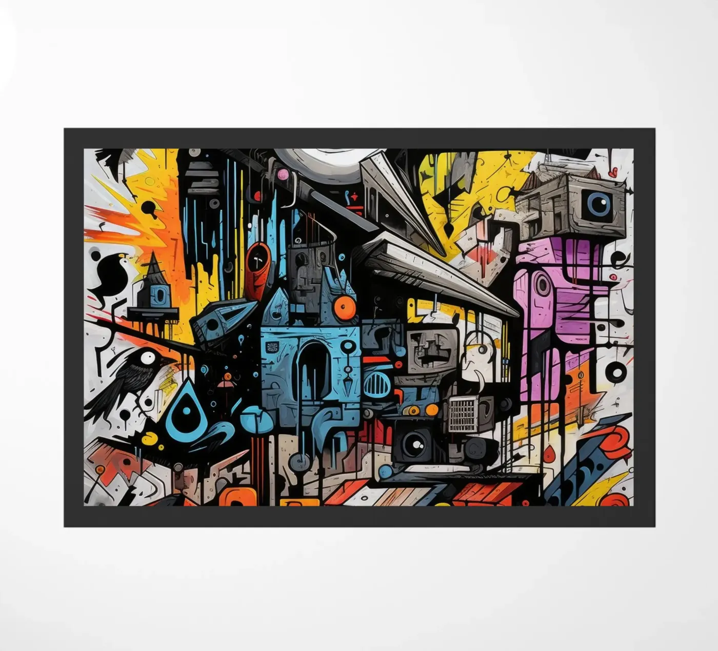 graffiti animals doormat by Art Digital Visuel