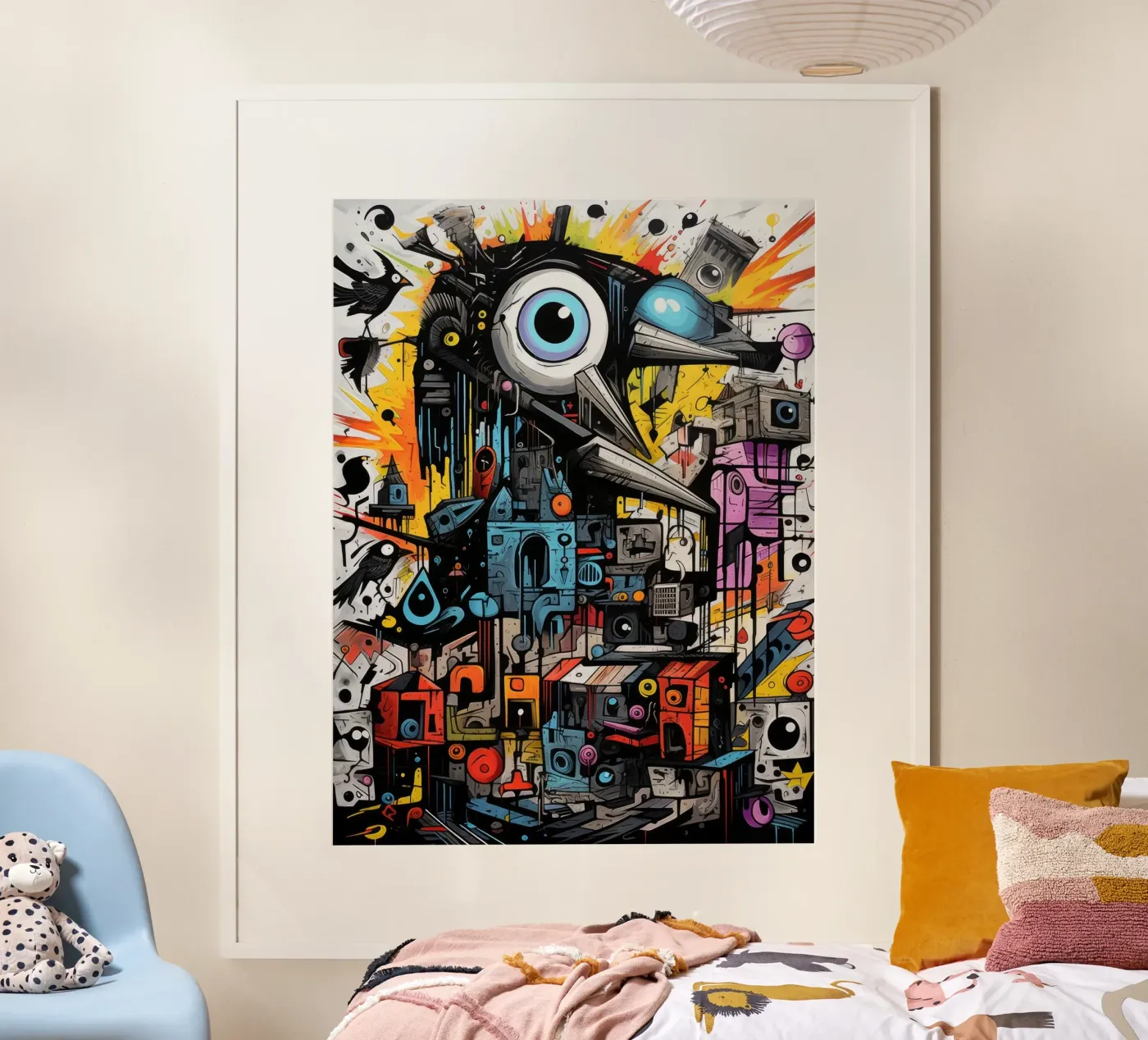 graffiti animals poster by BZH TRAVEL PRINT