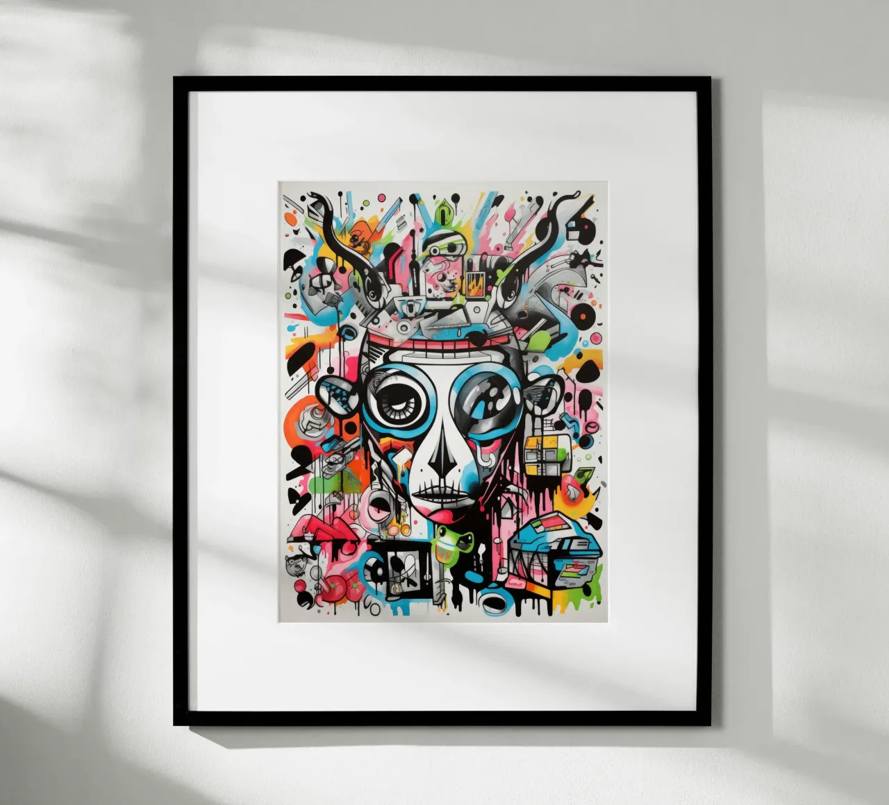 animali graffiti poster con telaio in alluminio da Art Digital Visuel