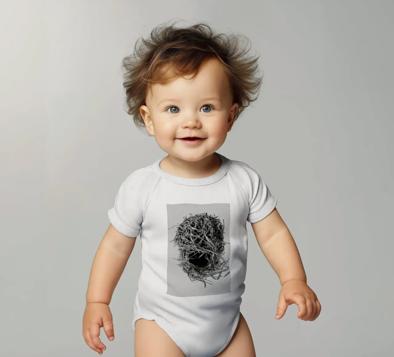 Weaver Nest Kurzarm Babybody von Shot By Clint