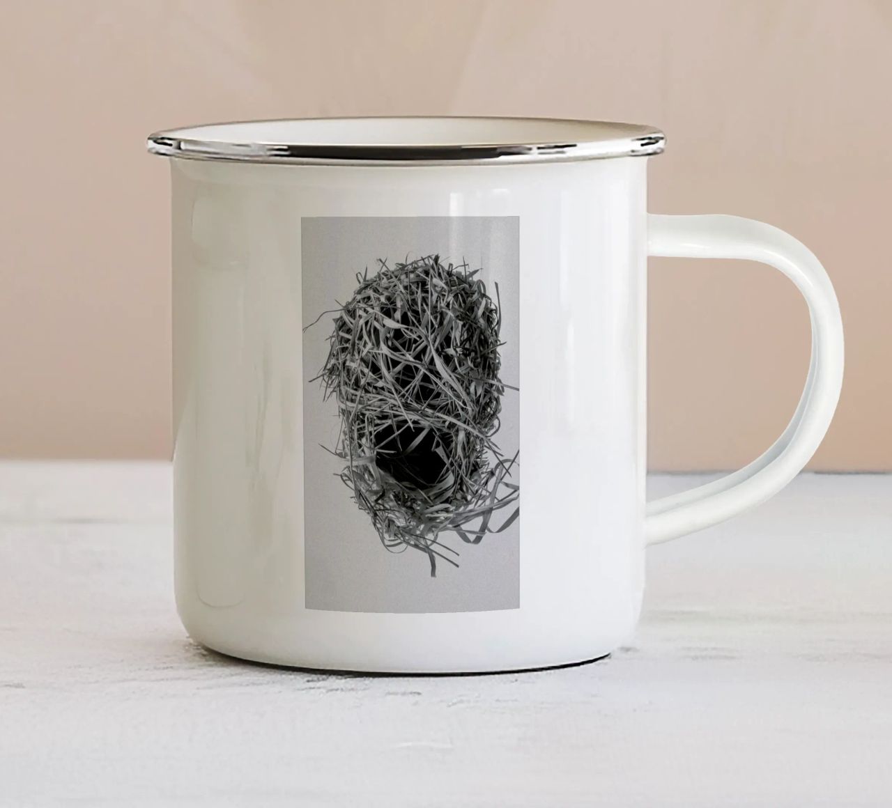 Weaver Nest tazza in smalto da Shot By Clint