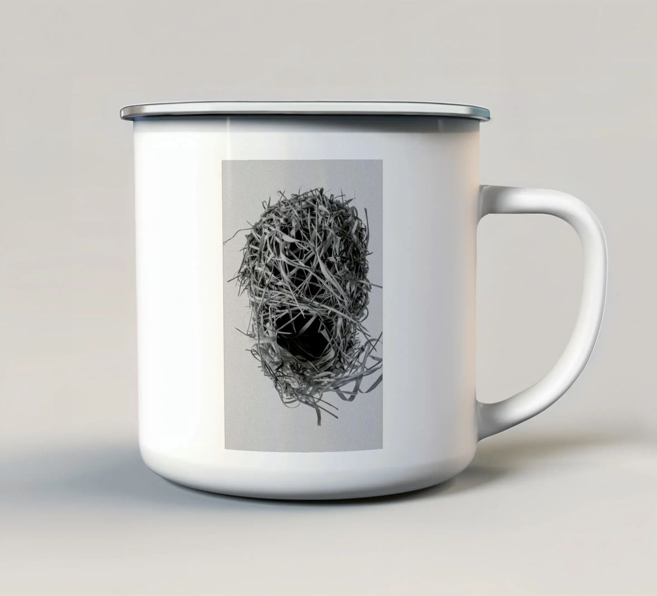 Weaver Nest tazza in smalto da Shot By Clint