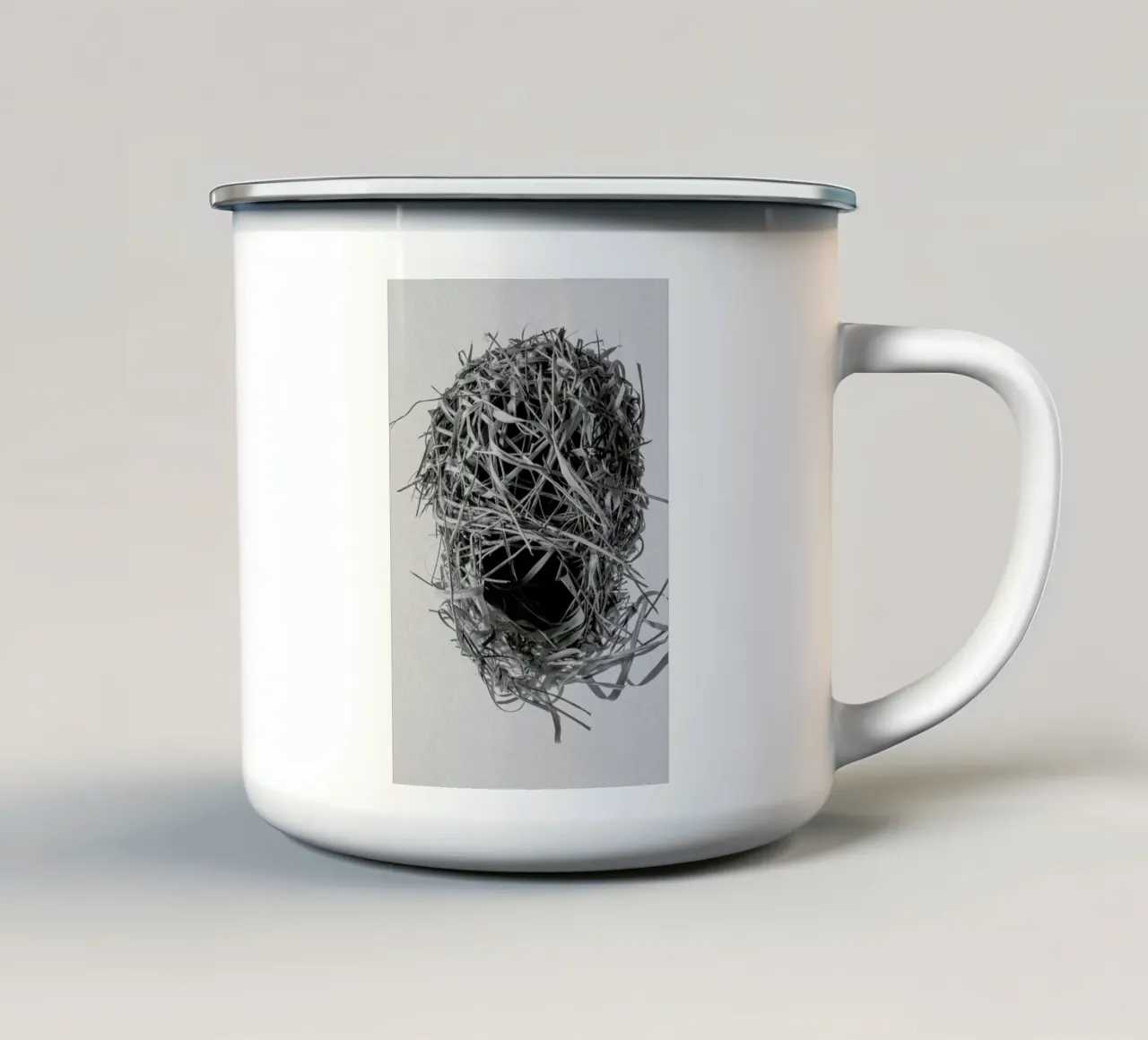 Weaver Nest Emaille Tasse von Shot By Clint