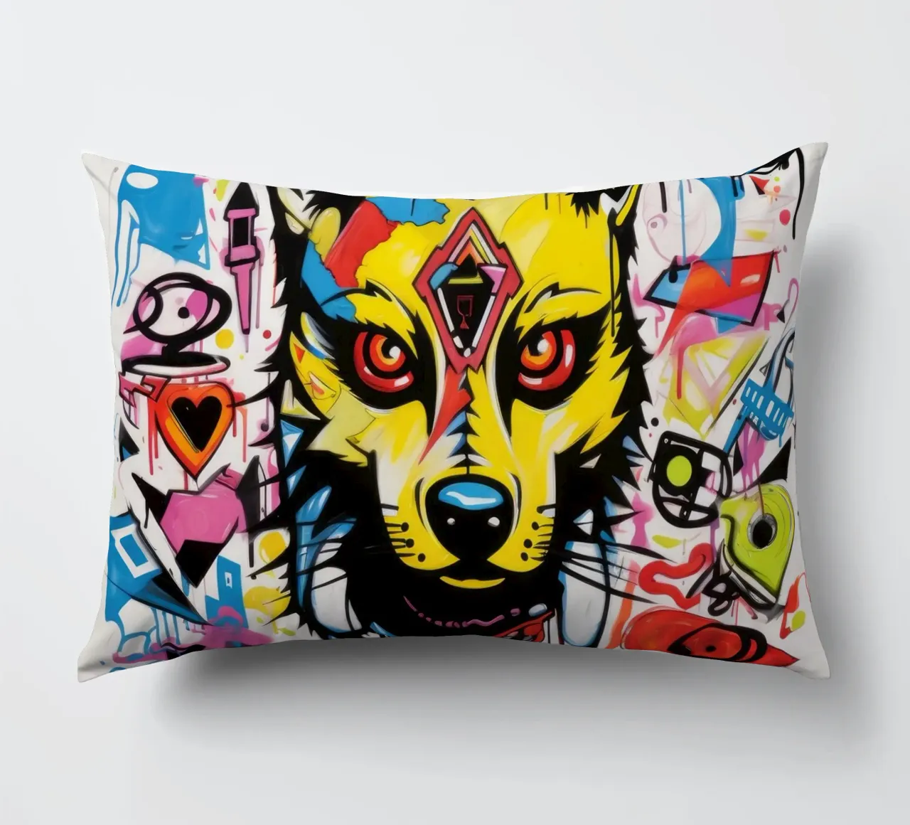 animali graffiti cuscino da Art Digital Visuel