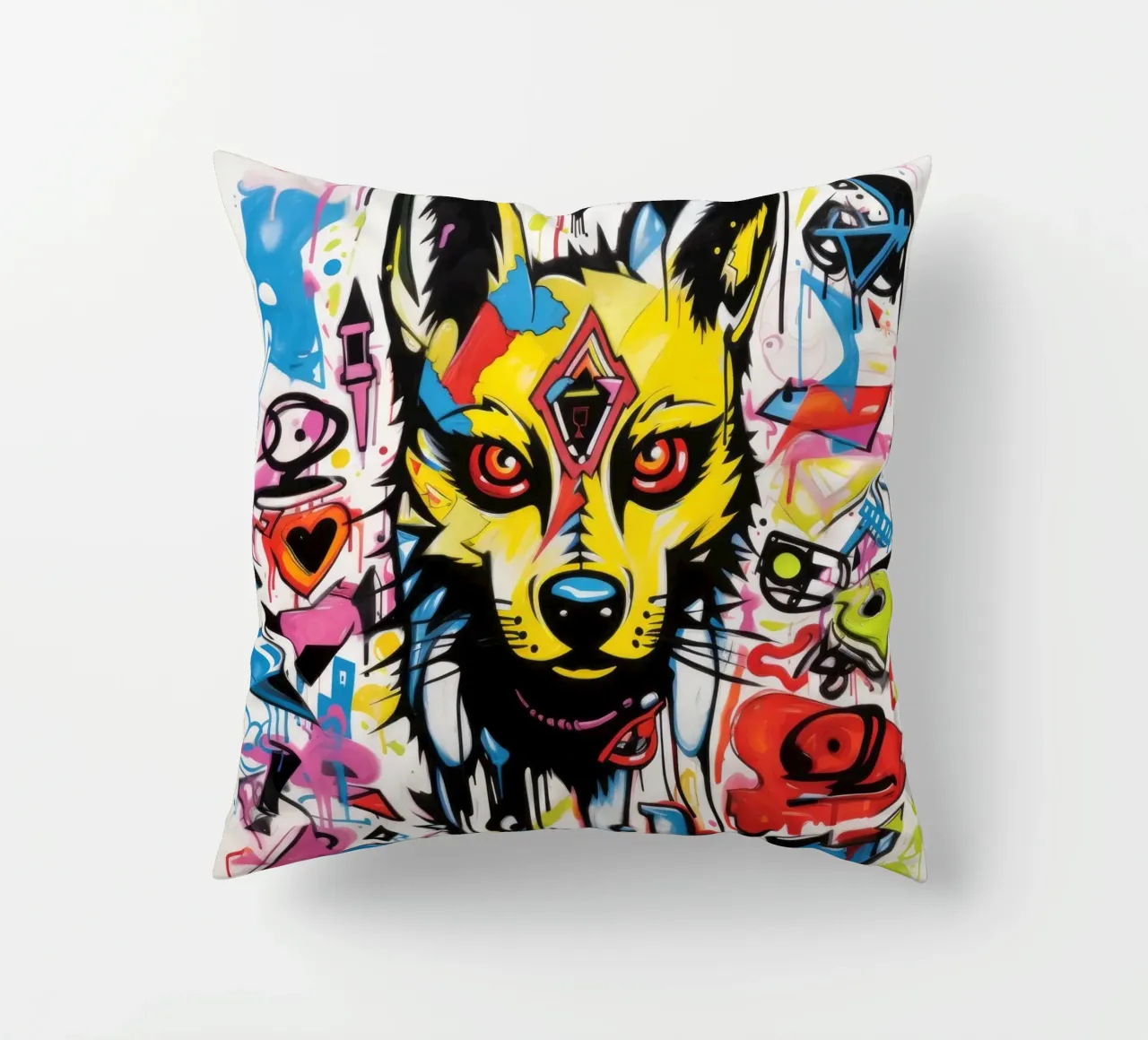 animali graffiti cuscino da Art Digital Visuel