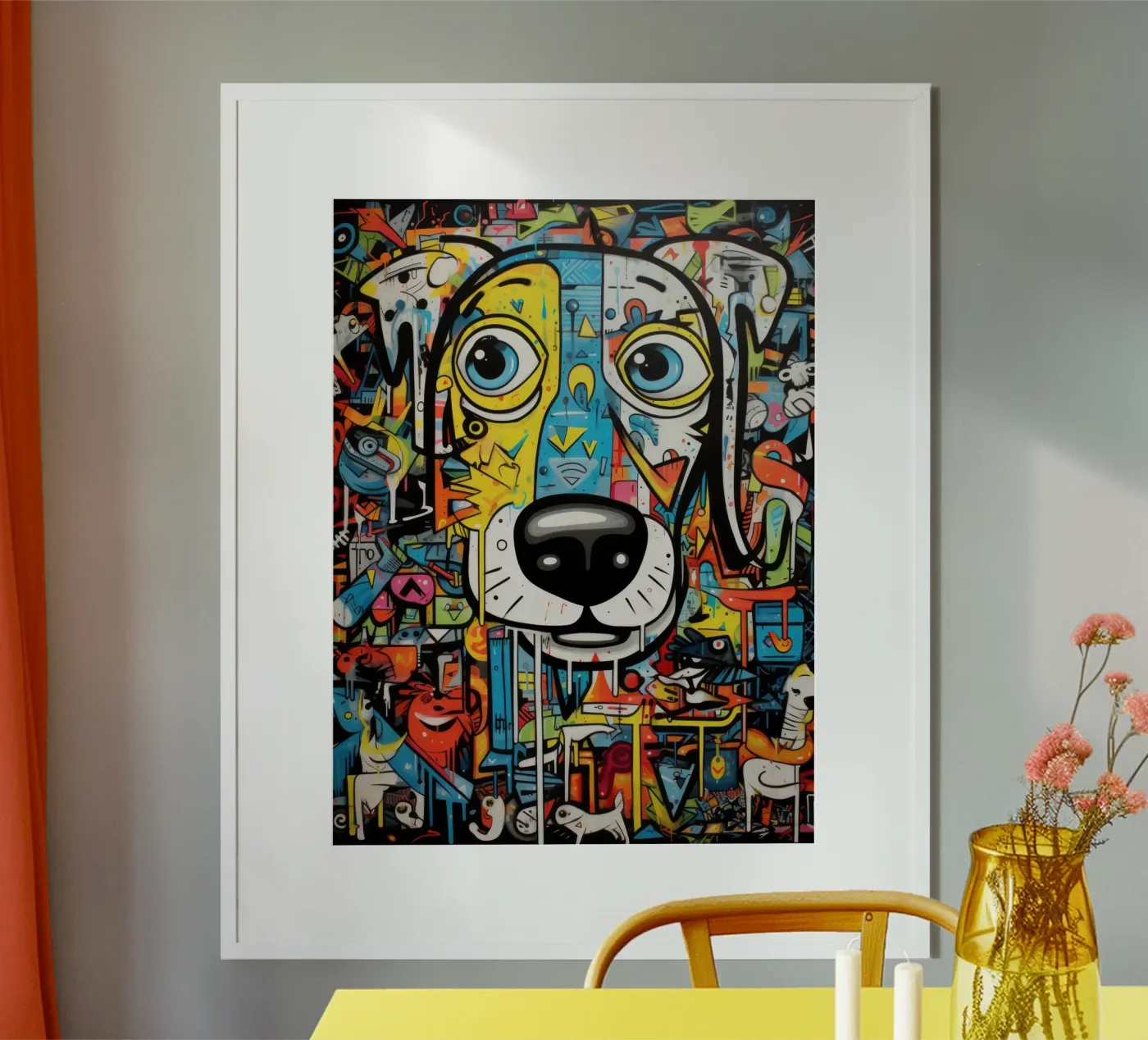 graffiti animals poster by BZH TRAVEL PRINT