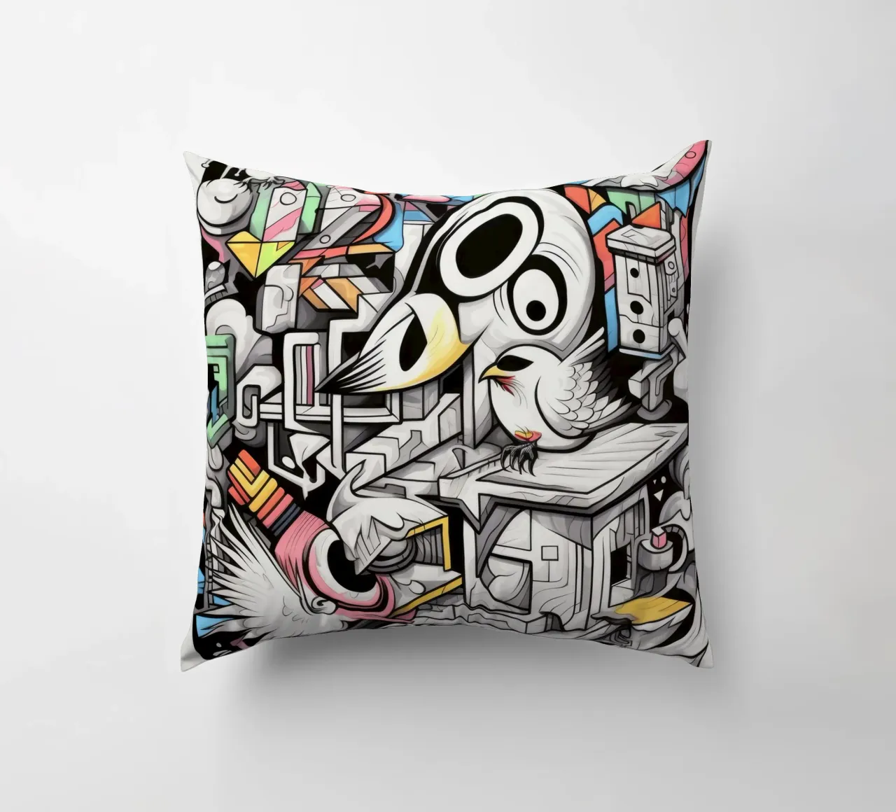 animali graffiti cuscino da Art Digital Visuel