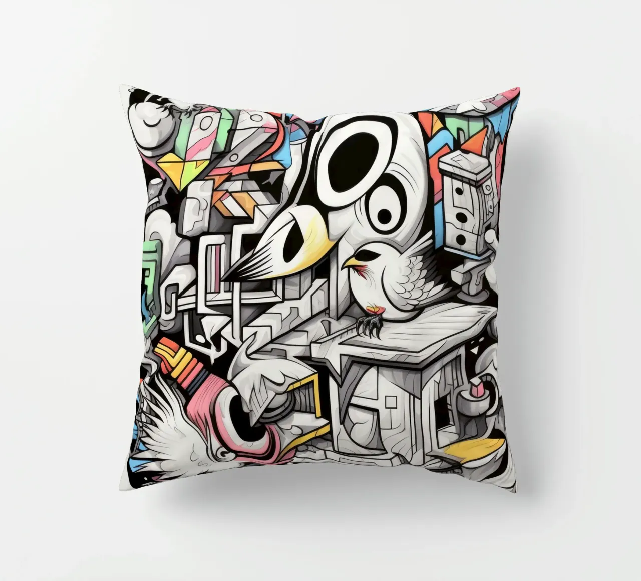 animali graffiti cuscino da Art Digital Visuel