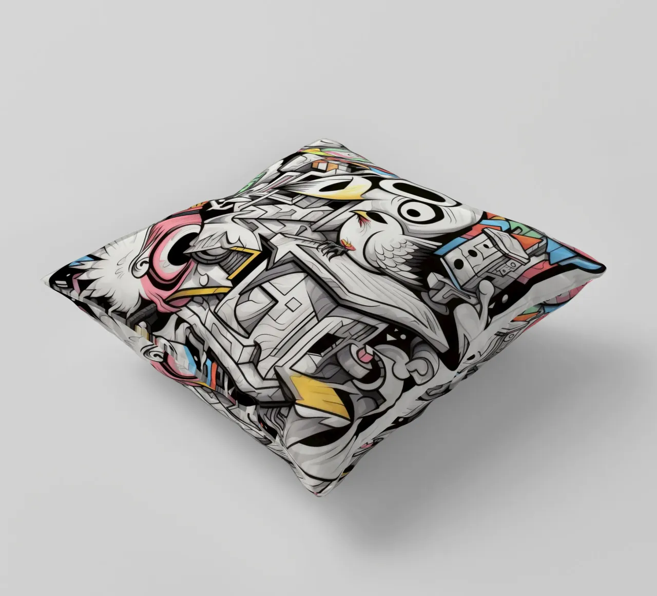 animali graffiti cuscino da Art Digital Visuel
