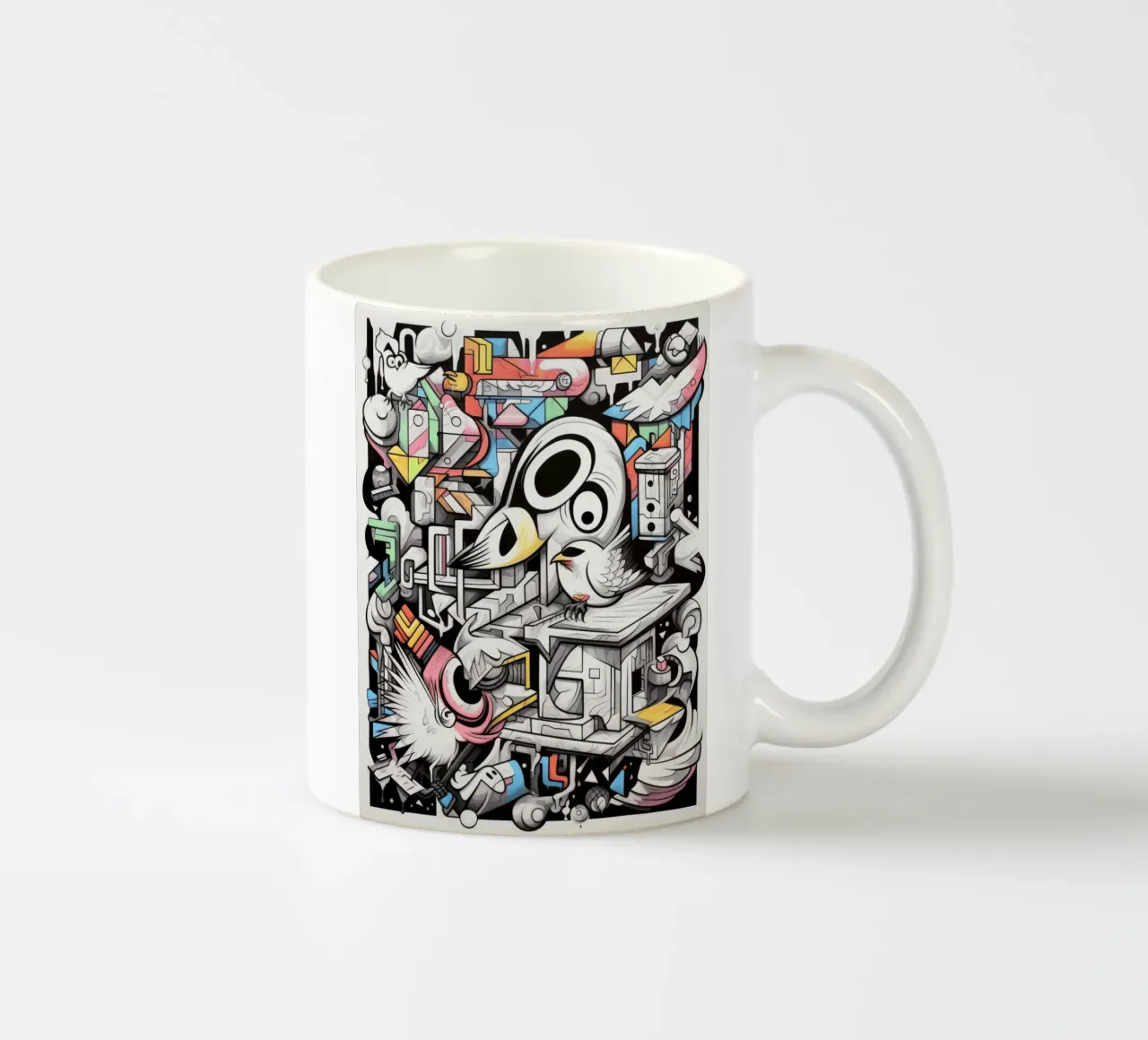animali graffiti tazza in ceramica da Art Digital Visuel