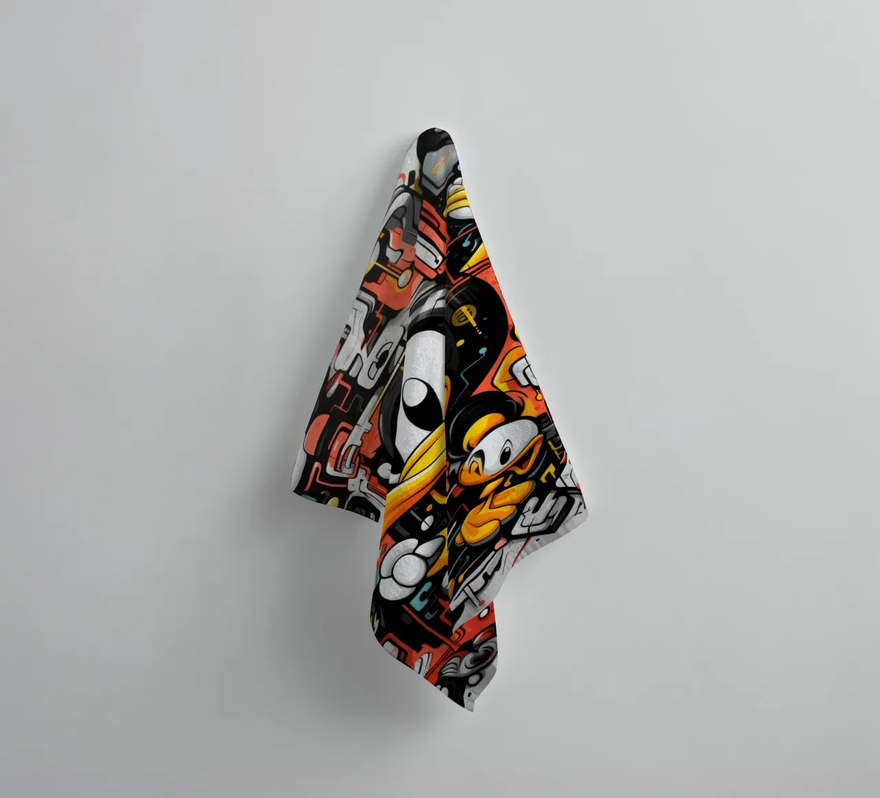 graffiti animals towel by Art Digital Visuel