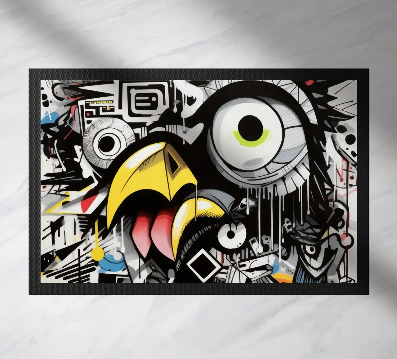 graffiti animals doormat by Art Digital Visuel