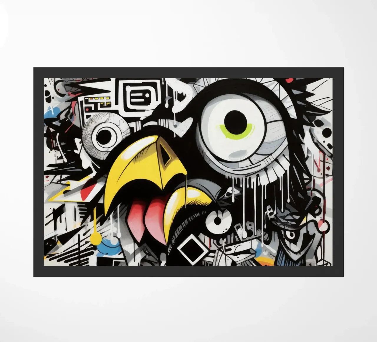graffiti animals doormat by Art Digital Visuel
