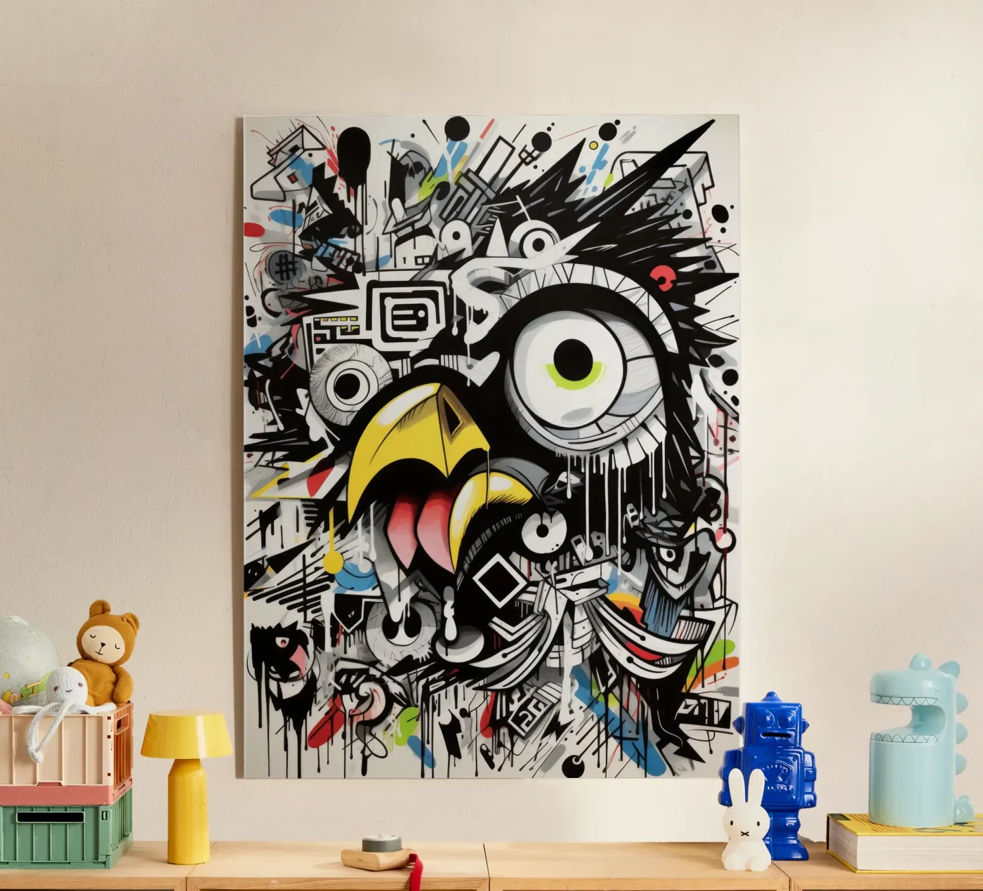 animali graffiti plexiglass da Art Digital Visuel