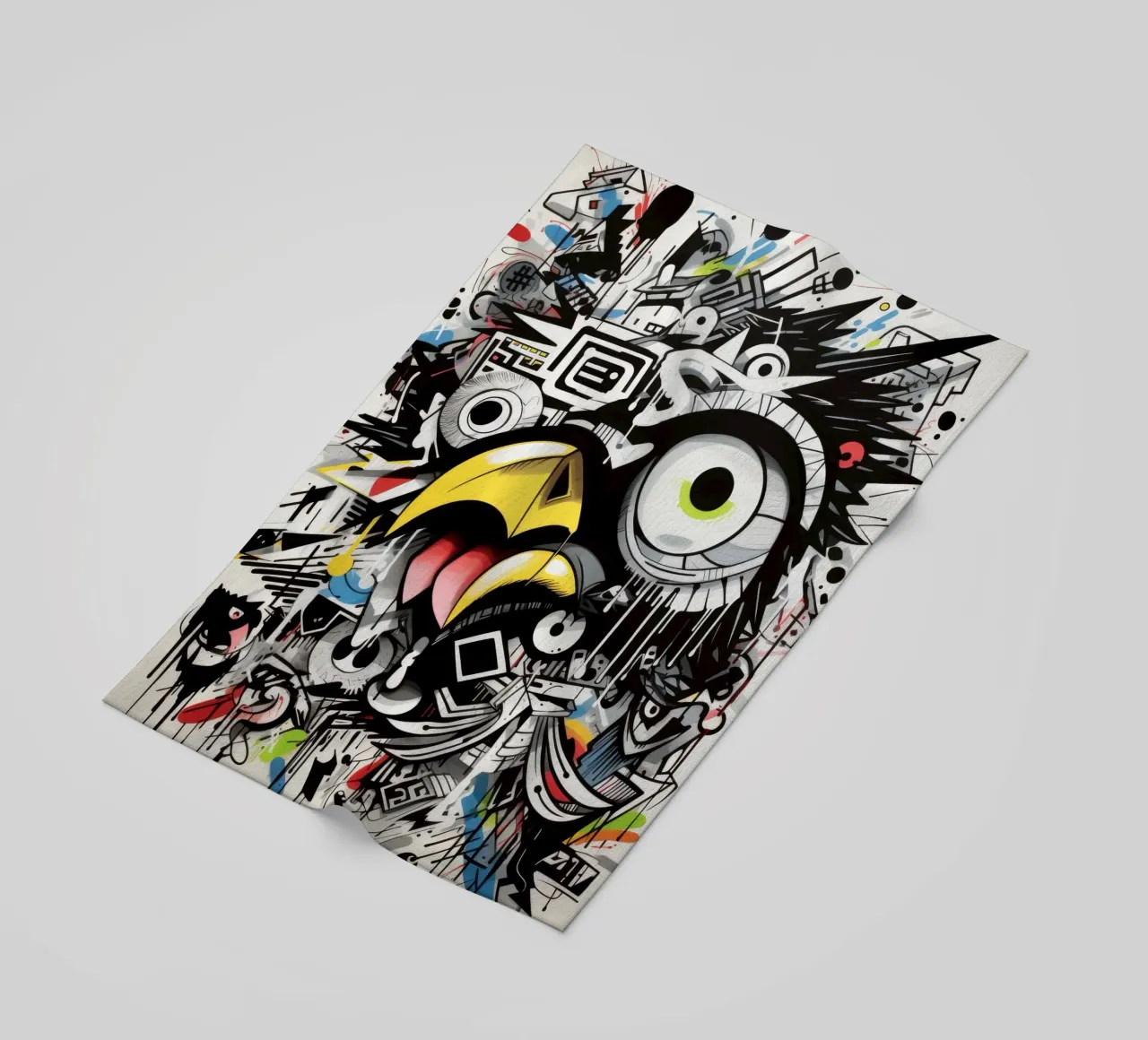 animali graffiti telo mare da Art Digital Visuel