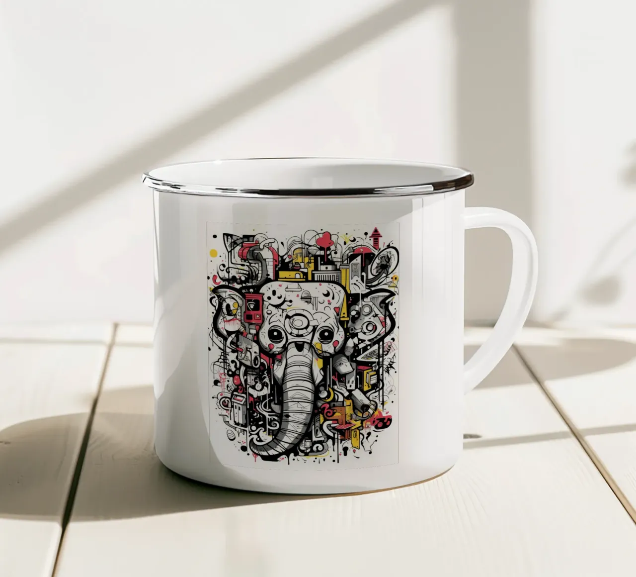 animali graffiti tazza in smalto da Art Digital Visuel