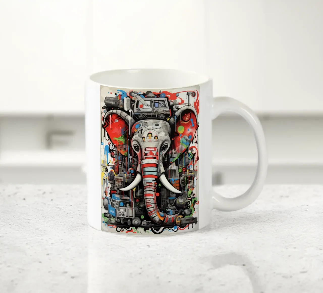animali graffiti tazza in ceramica da Art Digital Visuel