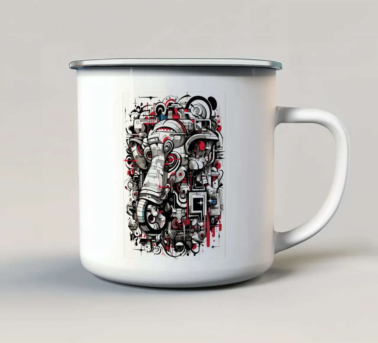 animali graffiti tazza in smalto da Art Digital Visuel