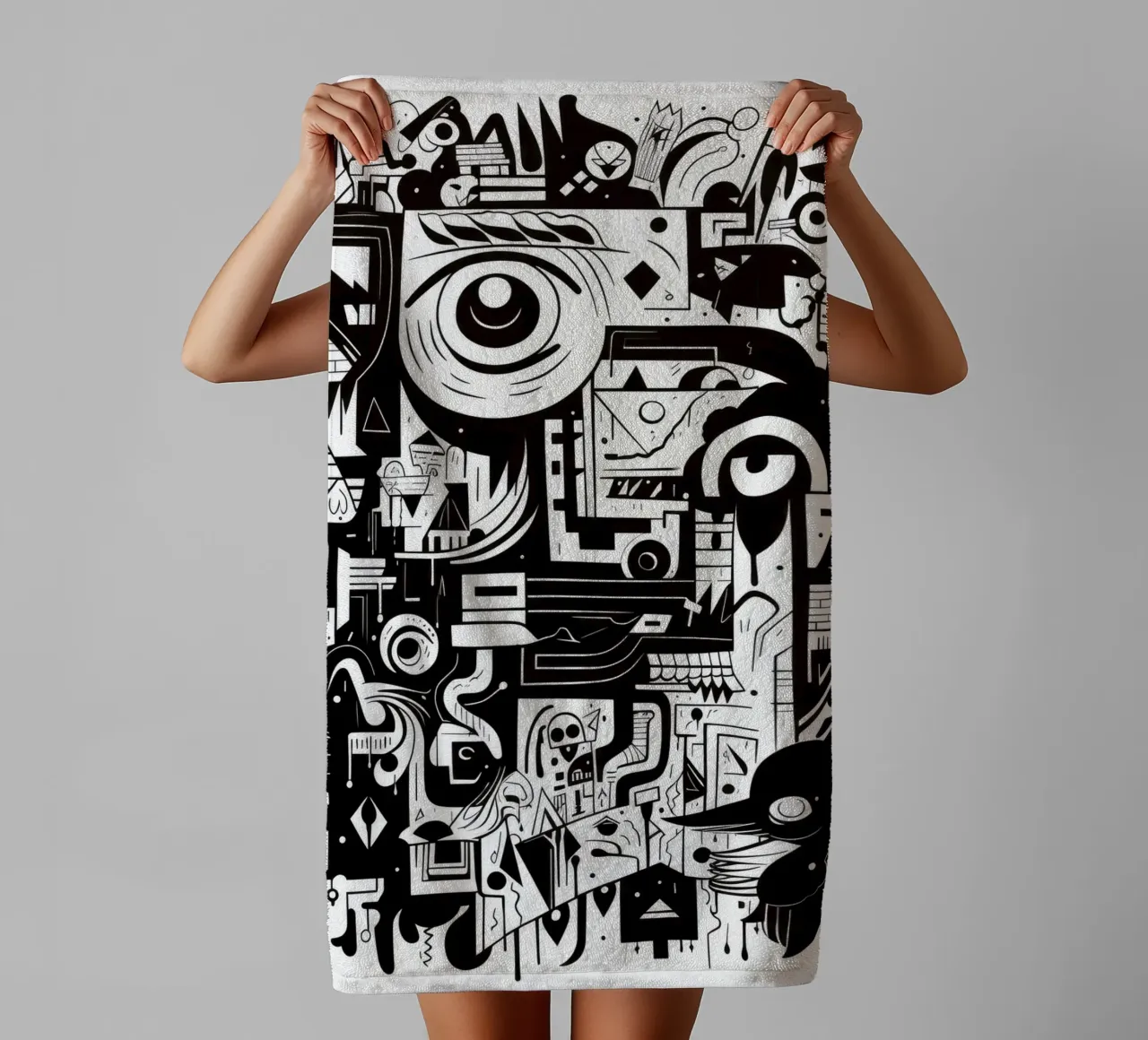 animali graffiti asciugamano da bagno da Art Digital Visuel