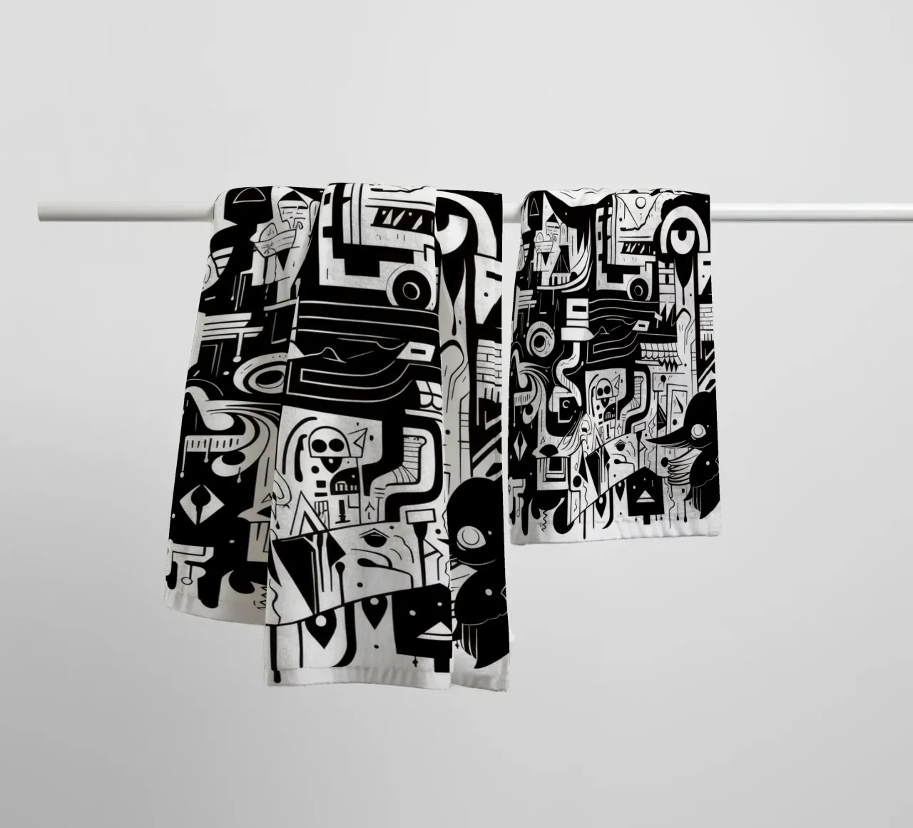 animali graffiti asciugamano da bagno da Art Digital Visuel