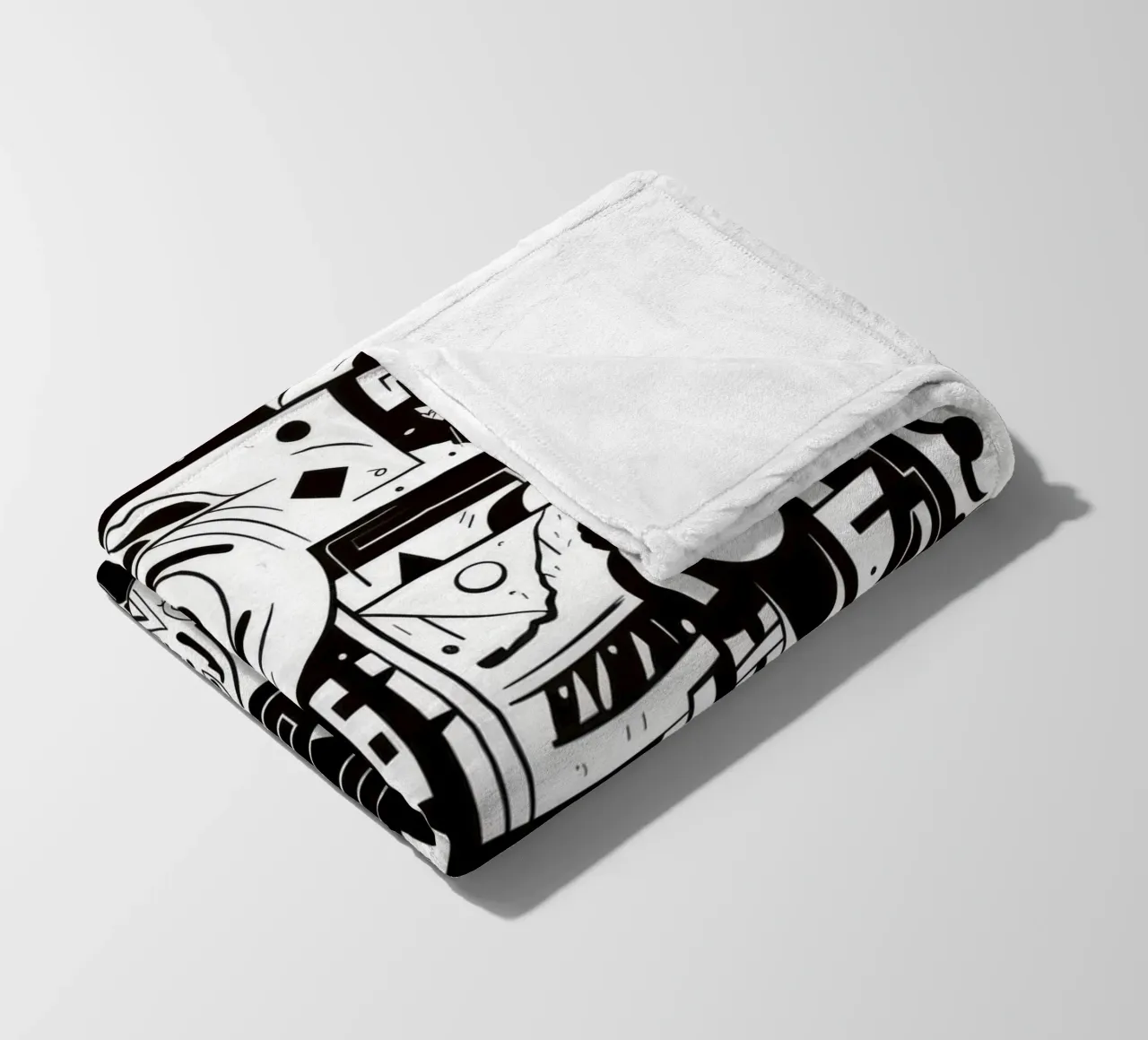 animali graffiti coperta in pile da Art Digital Visuel