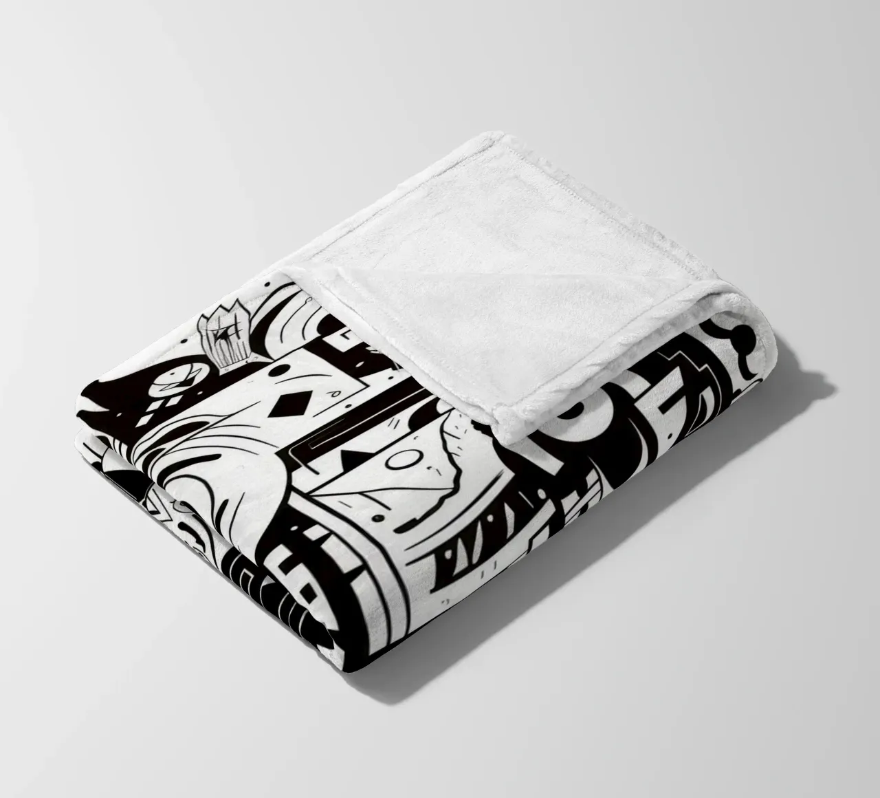 animali graffiti coperta in pile da Art Digital Visuel