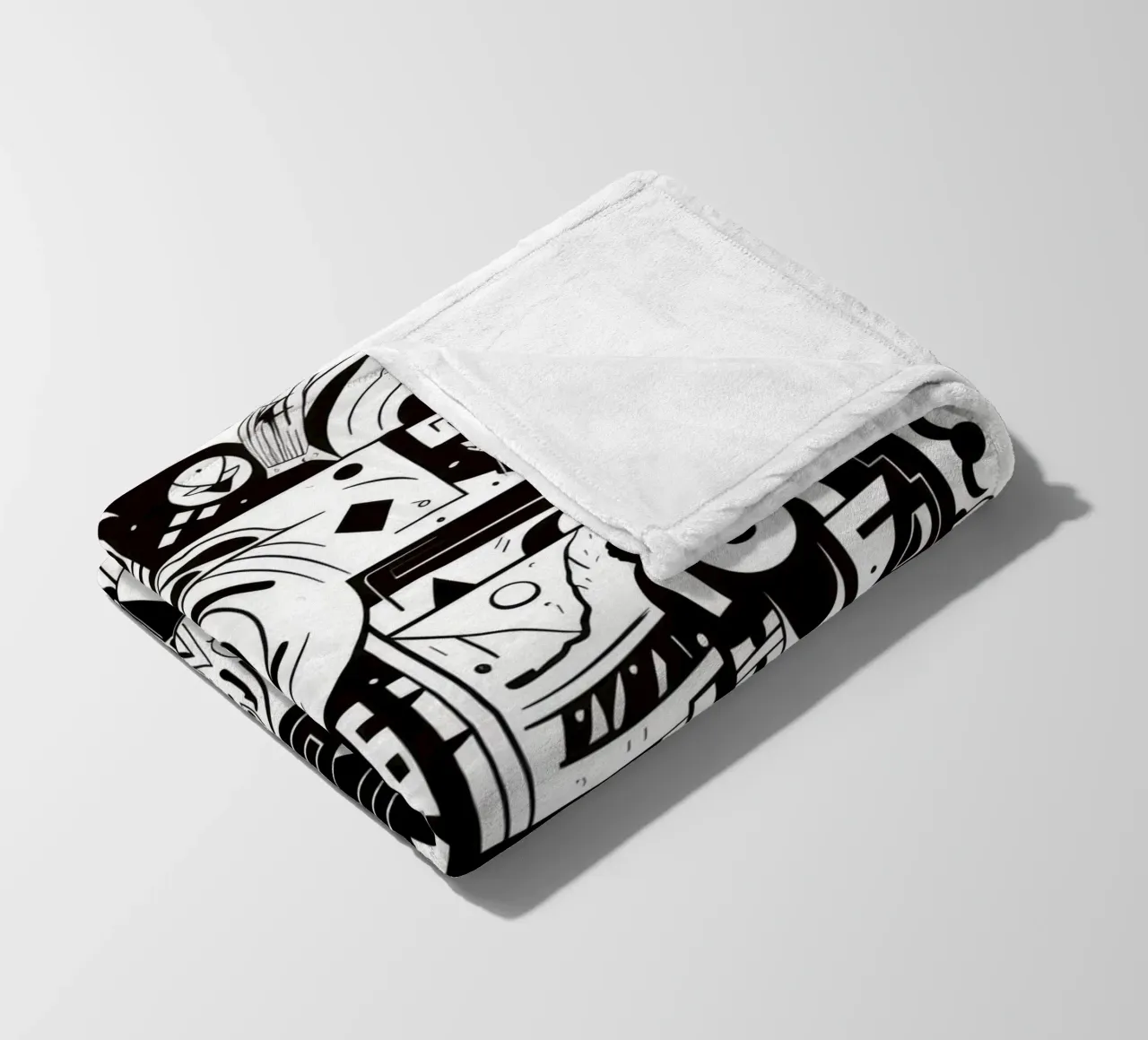 animali graffiti coperta in pile da Art Digital Visuel