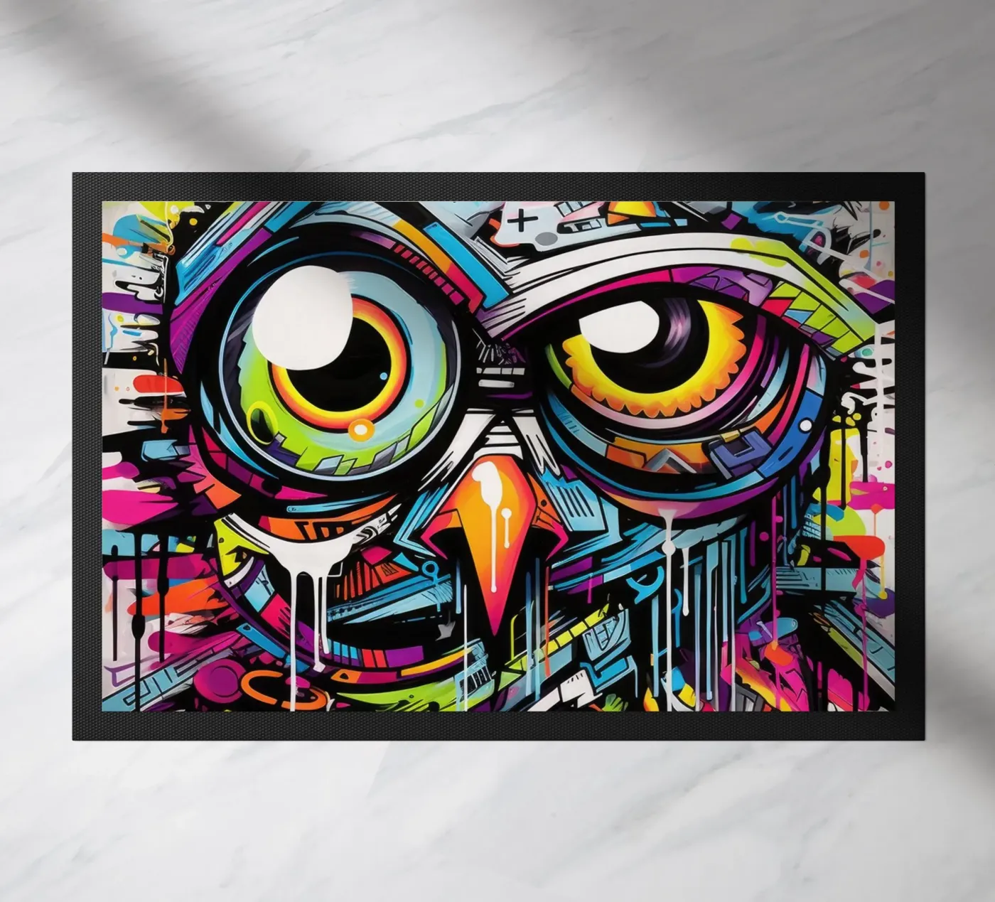 graffiti animals doormat by Art Digital Visuel